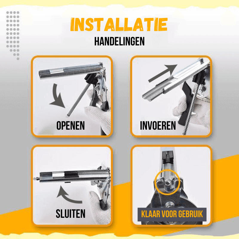 Klemringtang Type M | Eenvoudig en Snel Verbinden & Repareren Van Gaas-Koopje.com